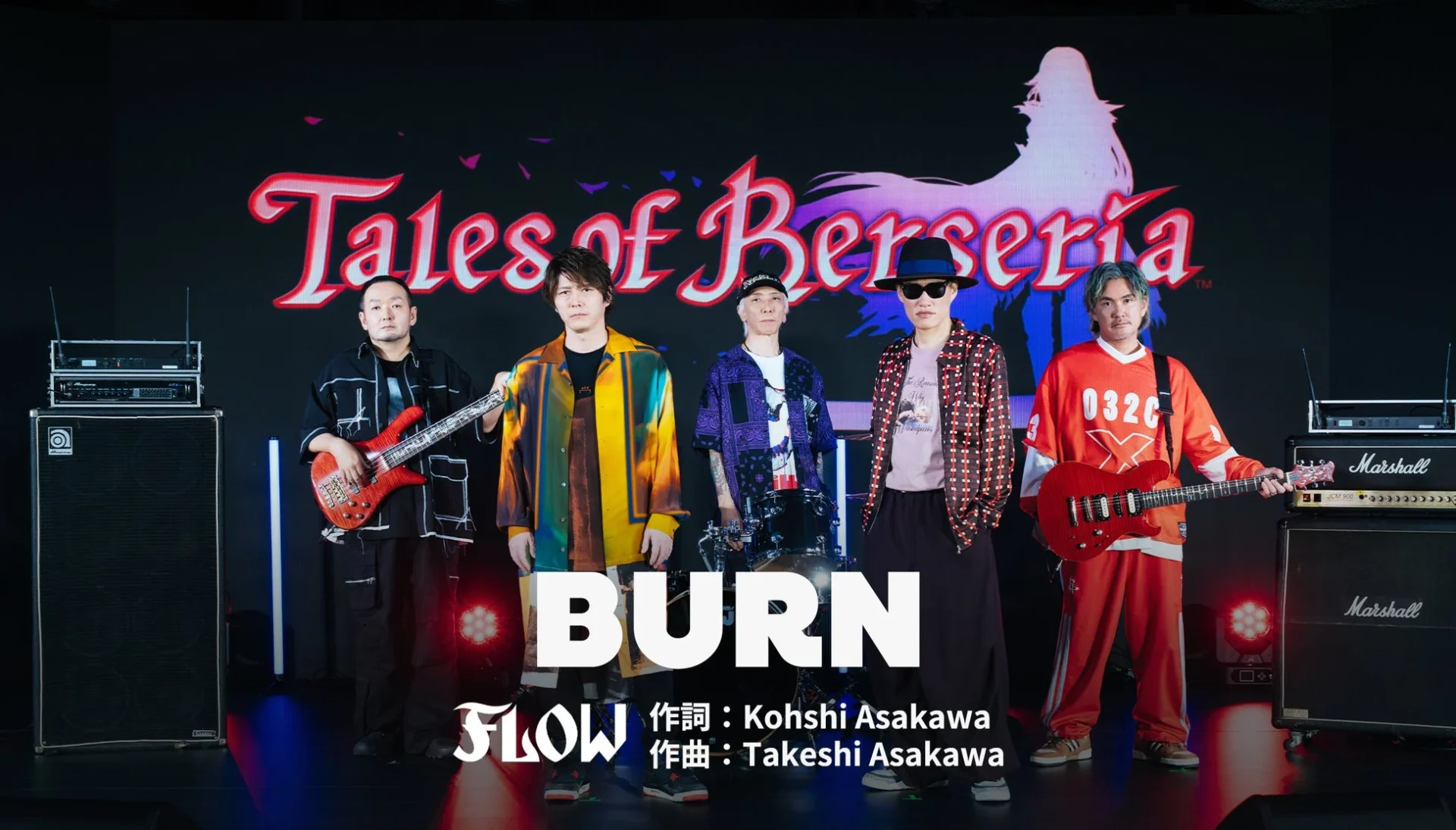 FLOWによる「BURN」スペシャルステージのバンド写真