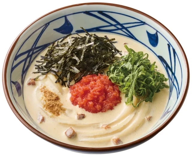 4種のチーズと明太子が特徴の『明太クリームうどん』