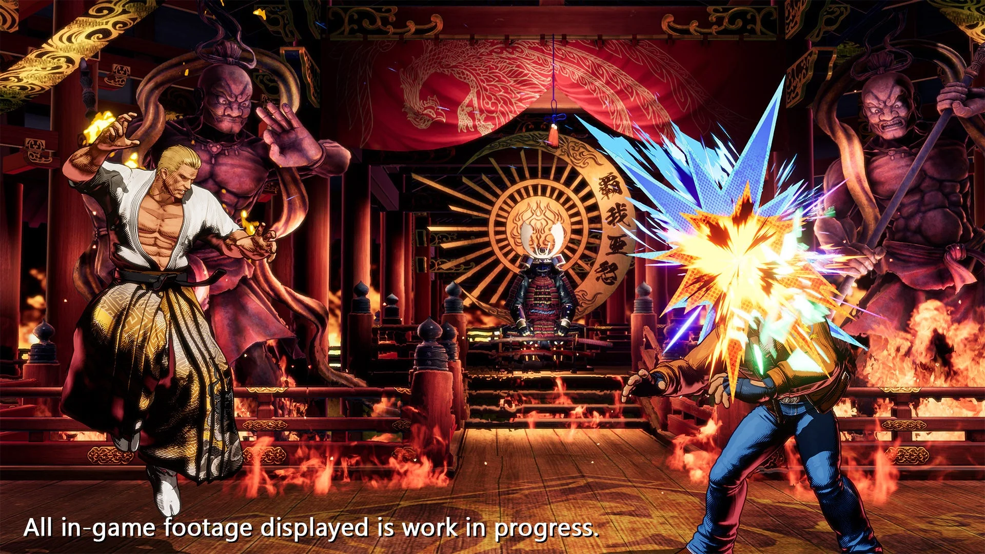 ナイトメアギースが敵キャラクターと対峙するゲームプレイ画面