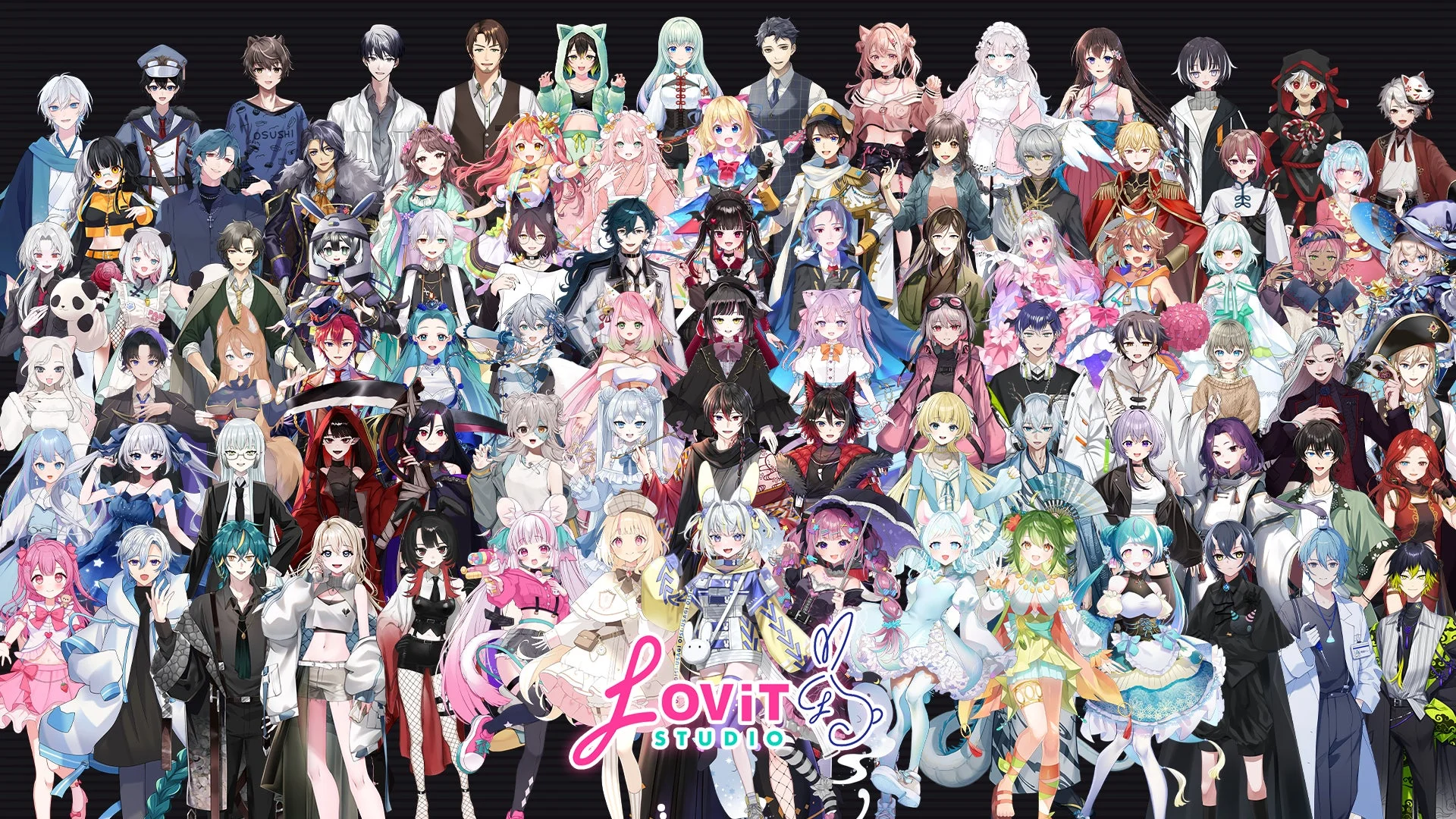 LOViT STUDIO所属Vライバーの集合ビジュアル