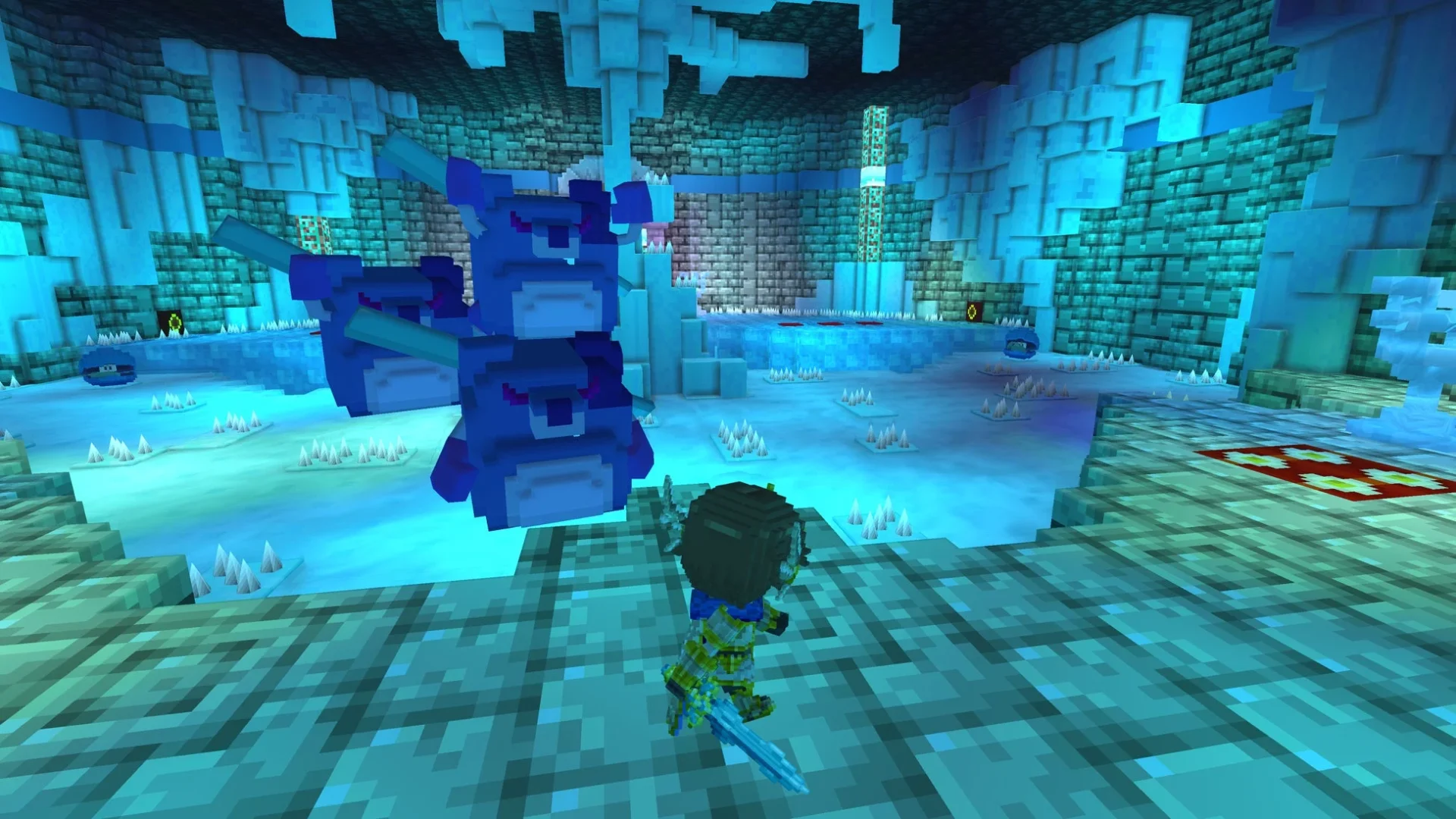 「4人の勇者」ダンジョン内での戦闘シーン