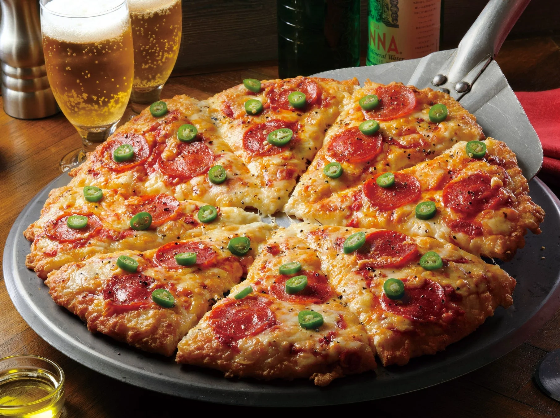 元祖『ピザーラ セラーノペッパー』のピザ