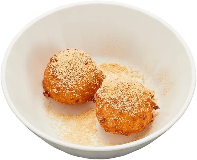 かっぱのシャリドーナツ きな粉味(2個)のアップ