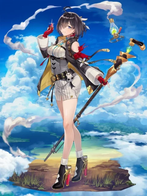 白猫プロジェクトコラボに登場するユミアのキャラクターイラスト