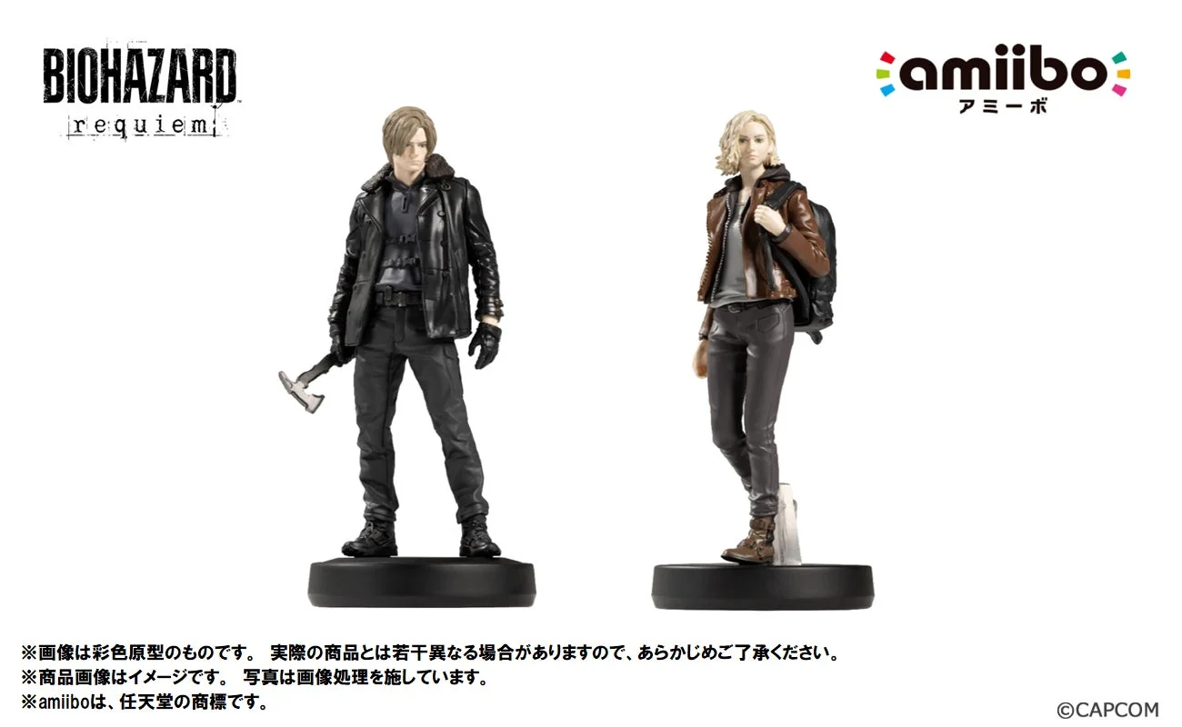 バイオハザード レクイエムのレオンとグレースのamiiboフィギュア