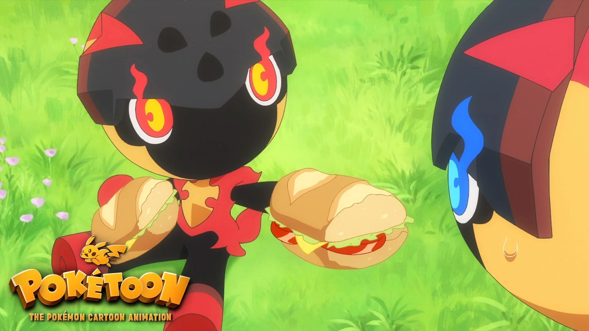 ポケモンショートアニメ「POKÉTOON」のメラルバとウルガモス