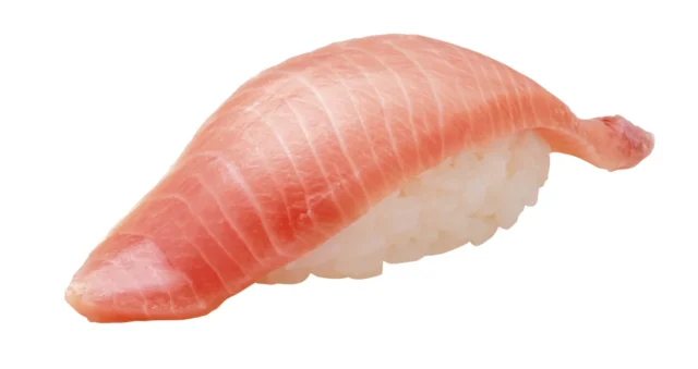 脂の上品な甘みが楽しめる北海道水揚げの大切り天然ぶりの握り