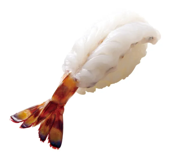 濃厚な甘みと旨み、プリッとした身が特徴の車えびのにぎり