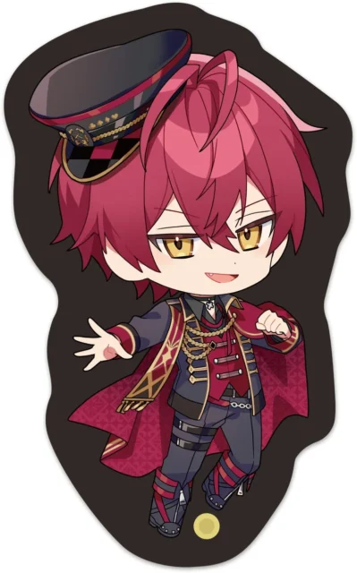 騎士X 春グッズ スライドミラーのミニキャラデザイン