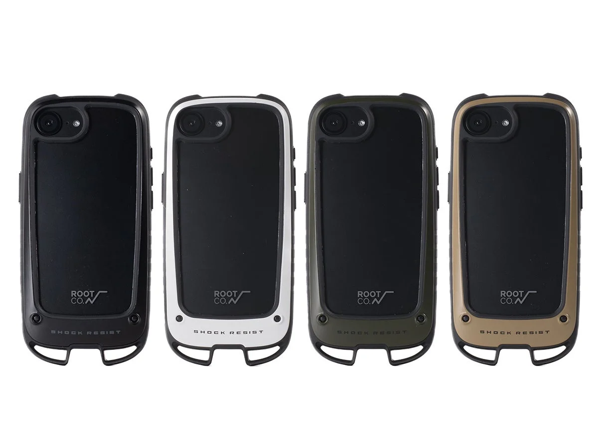 機能性と耐衝撃性を両立したホールド対応ケース「GRAVITY Shock Resist Case +Hold.」の4色展開