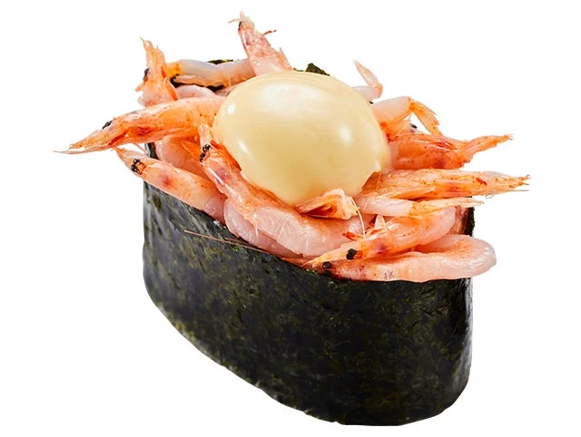 かっぱ寿司の桜えびマヨ軍艦。