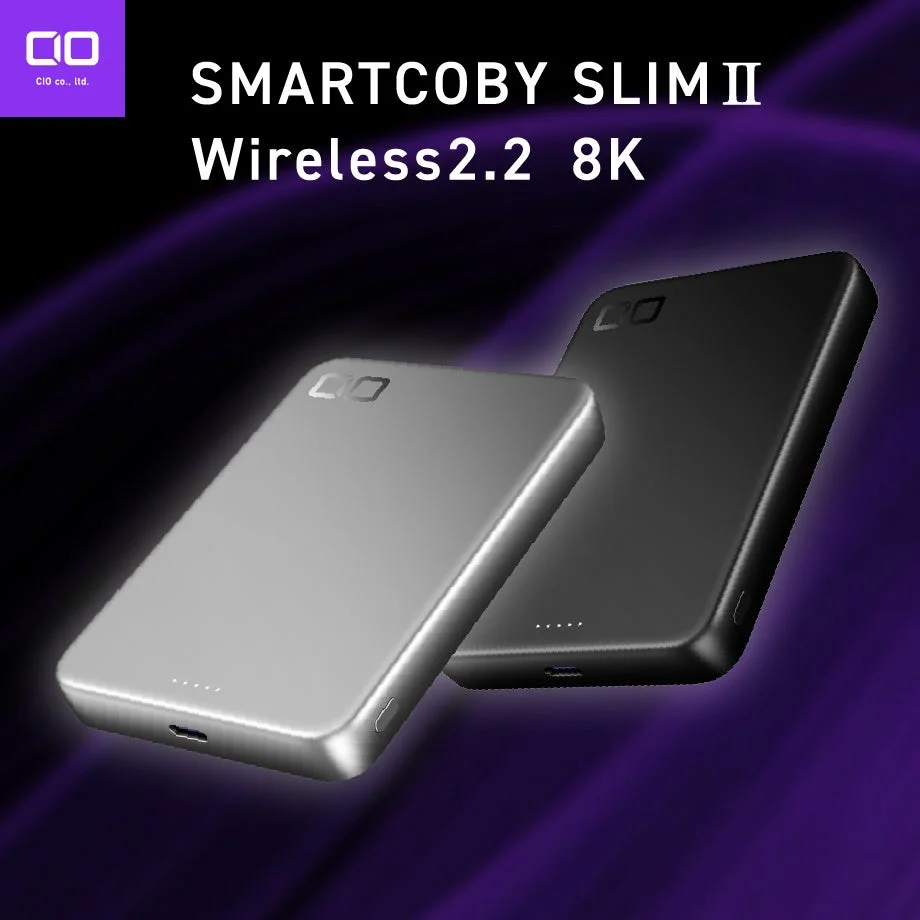Qi2.2ワイヤレス充電対応モバイルバッテリー「SMARTCOBY SLIMⅡ Wireless2.2 8K」