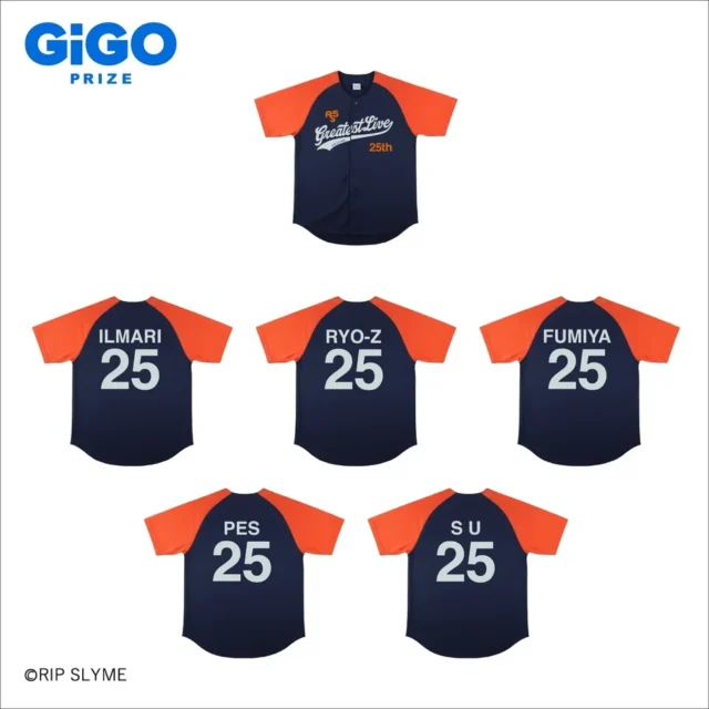 RIP SLYME×GiGO ベースボールシャツ(全5色)