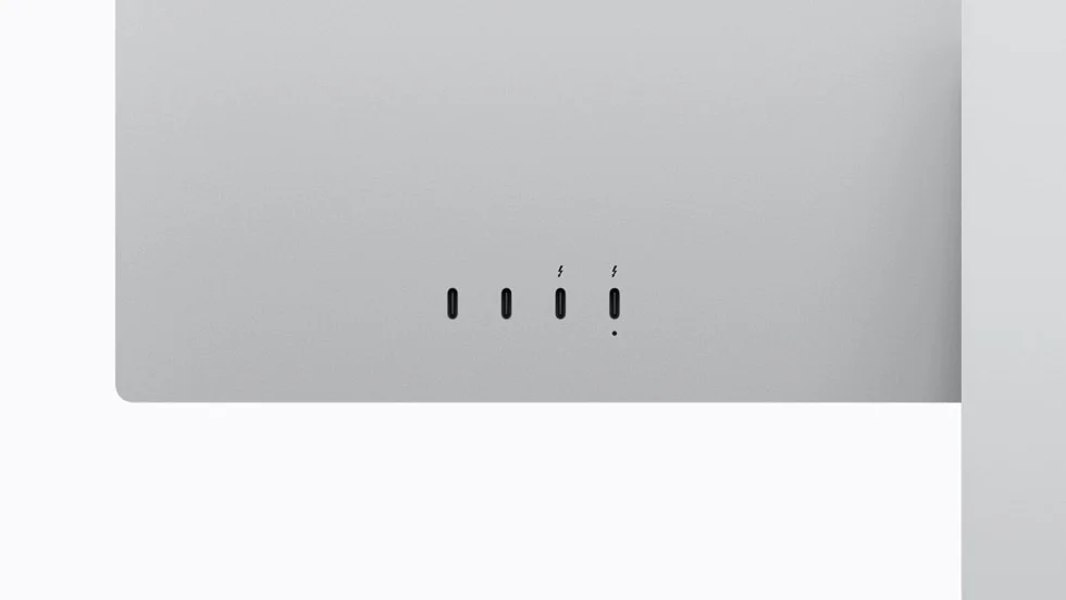 Studio Display XDRのThunderbolt 5とUSB-Cポート