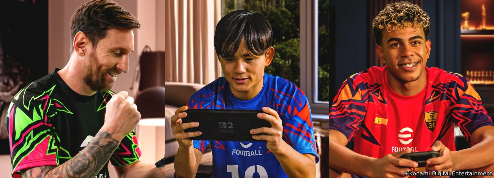 『eFootball™ Kick-Off!』をNintendo Switch 2で楽しむ3人のプレイヤー