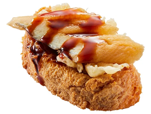 かっぱ寿司の「煮穴子 天ちらしいなり」アップ