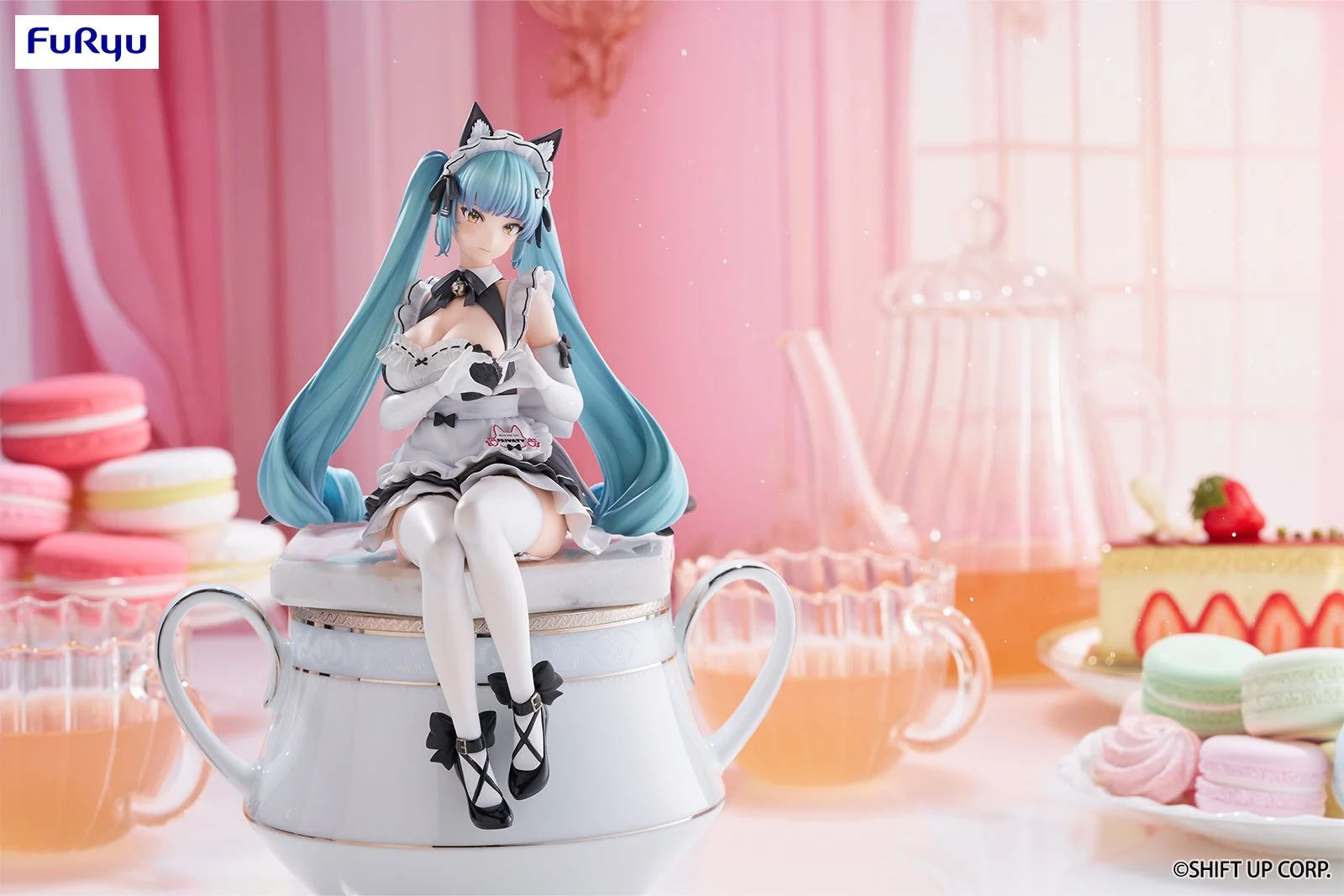 「勝利の女神:NIKKE」ぬーどるストッパーフィギュア「プリバティ:アンカインド・メイド」の全体像