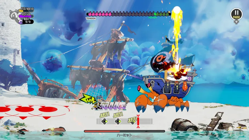 『Ratatan(ラタタン)』の迫力あるゲームプレイ画面