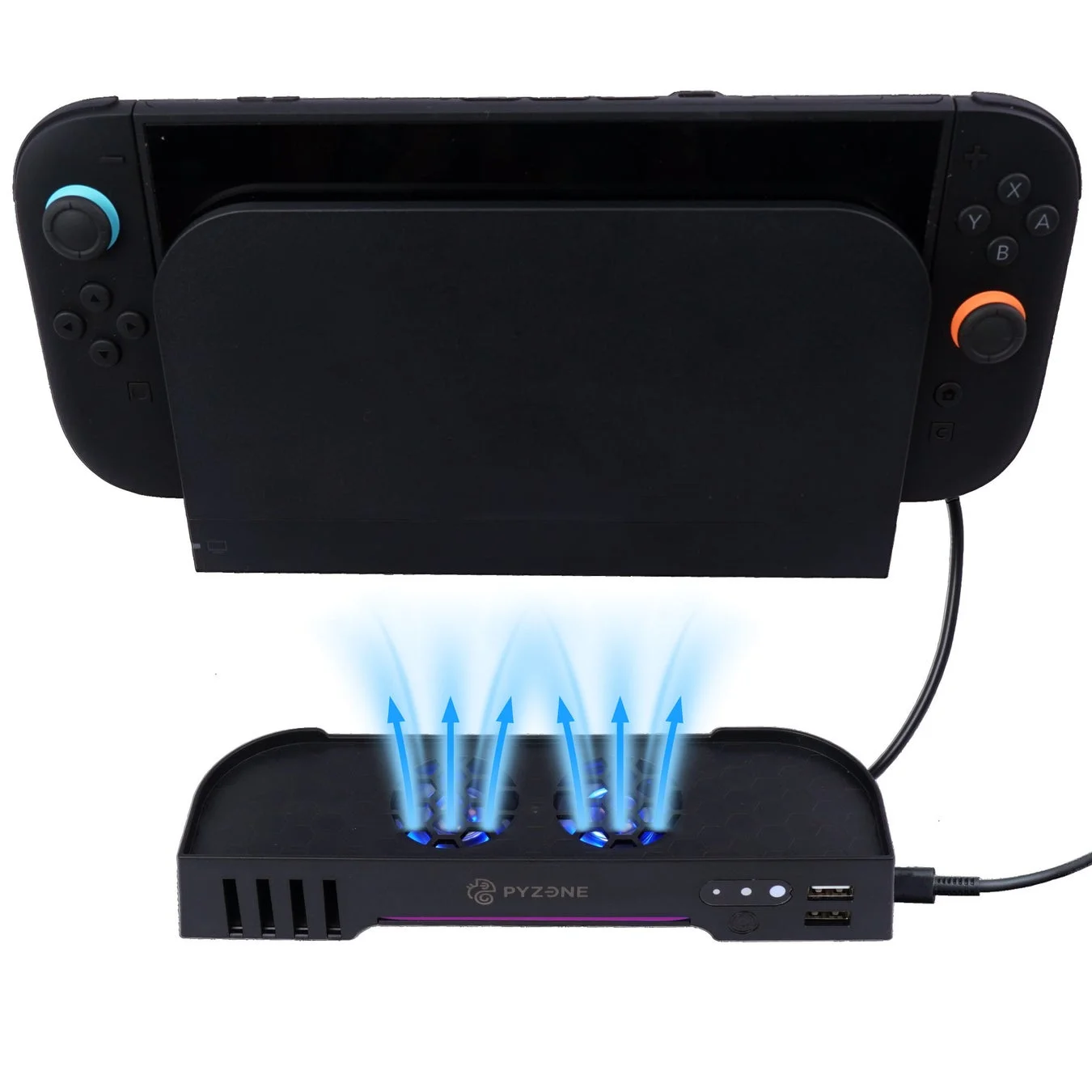 Nintendo Switch 2ドック下から吸気補助を行うSW2ドックも冷やすッチ