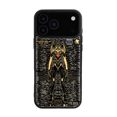 FLASH EVA01 基板アート iPhone 17 Proケース LED発光イメージ (正面)