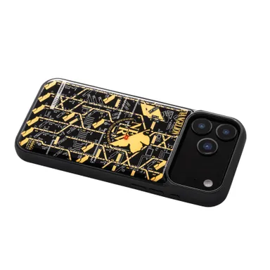 FLASH NERV 基板アート iPhone 17 Proケース LED発光イメージ (斜め)