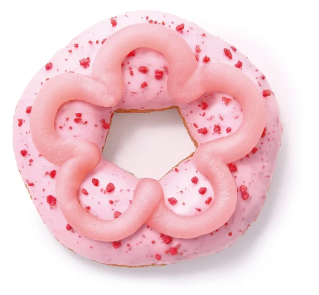 桜もちっとドーナツ 咲くいちごみるく