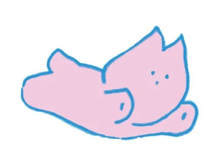 桜もちっとドーナツのスリーブに隠れた桜の妖精のイラスト