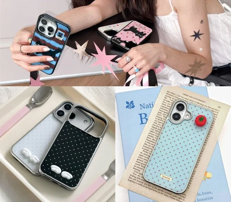 NineteenfridayのiPhoneケース3種が並べられた様子