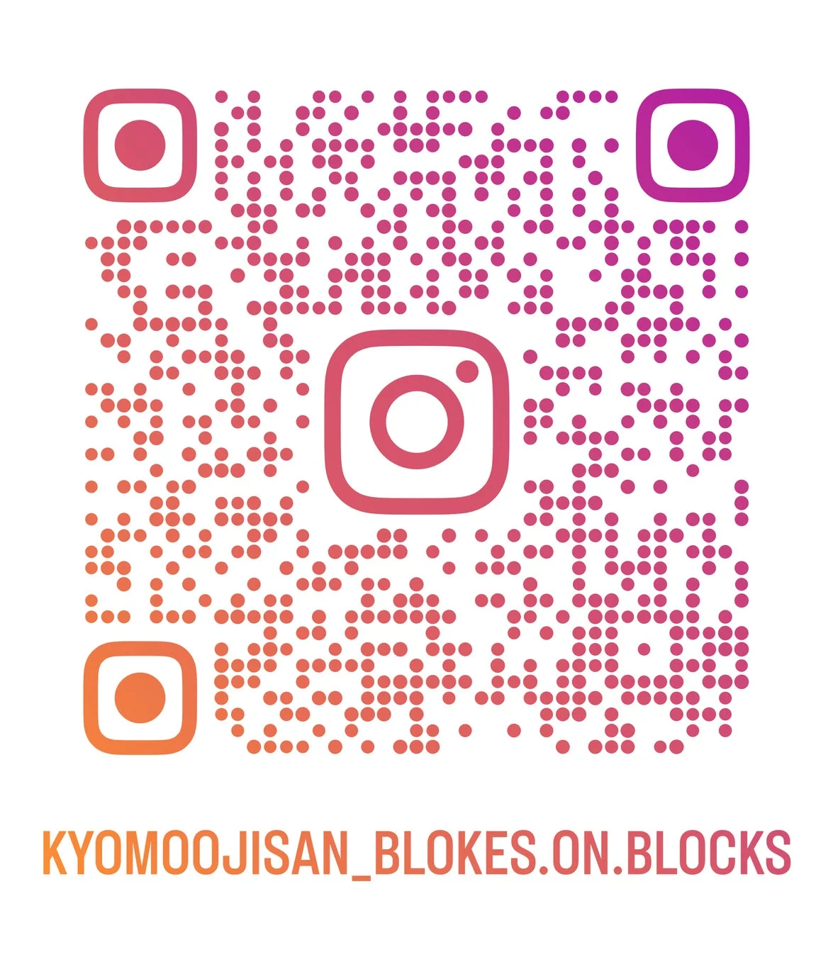 Instagram公式アカウントへアクセスできるQRコード