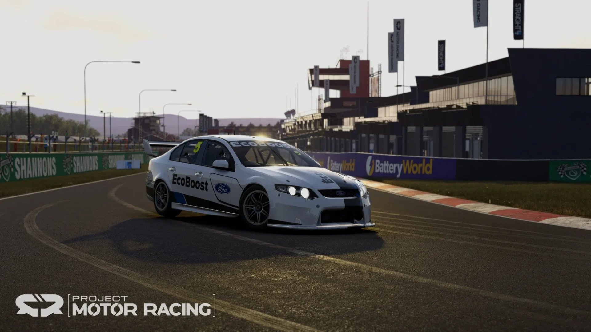 Project Motor Racingに登場するFord Falcon V8 2013の走行シーン