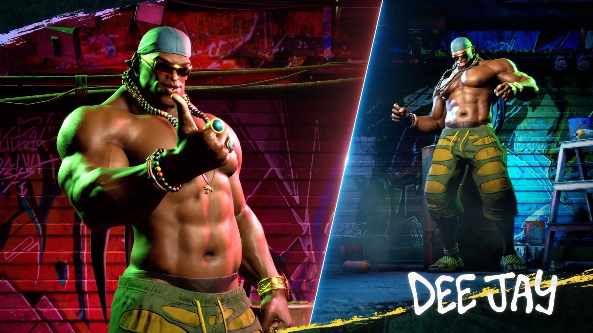 「ストリートファイター6」ディージェイOutfit 4のゲーム内ビジュアル