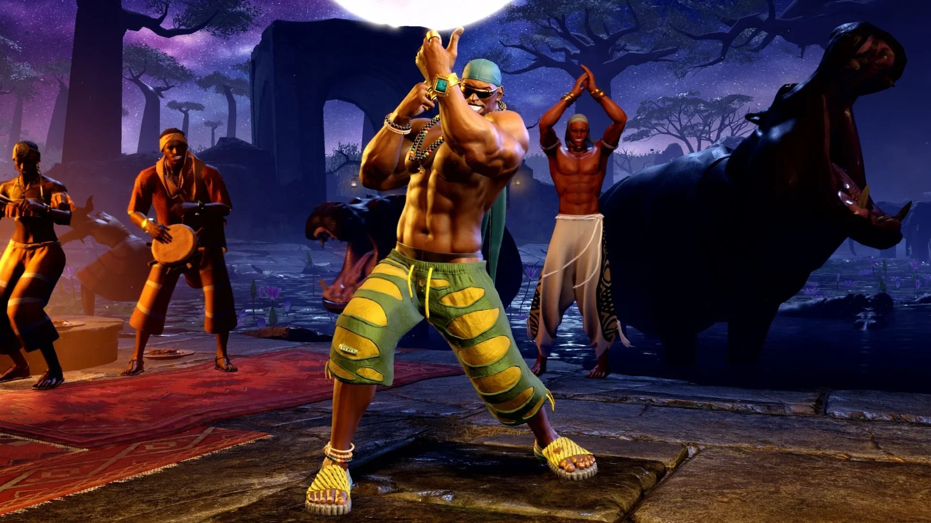 ディージェイのOutfit 4を着用したゲームプレイシーン