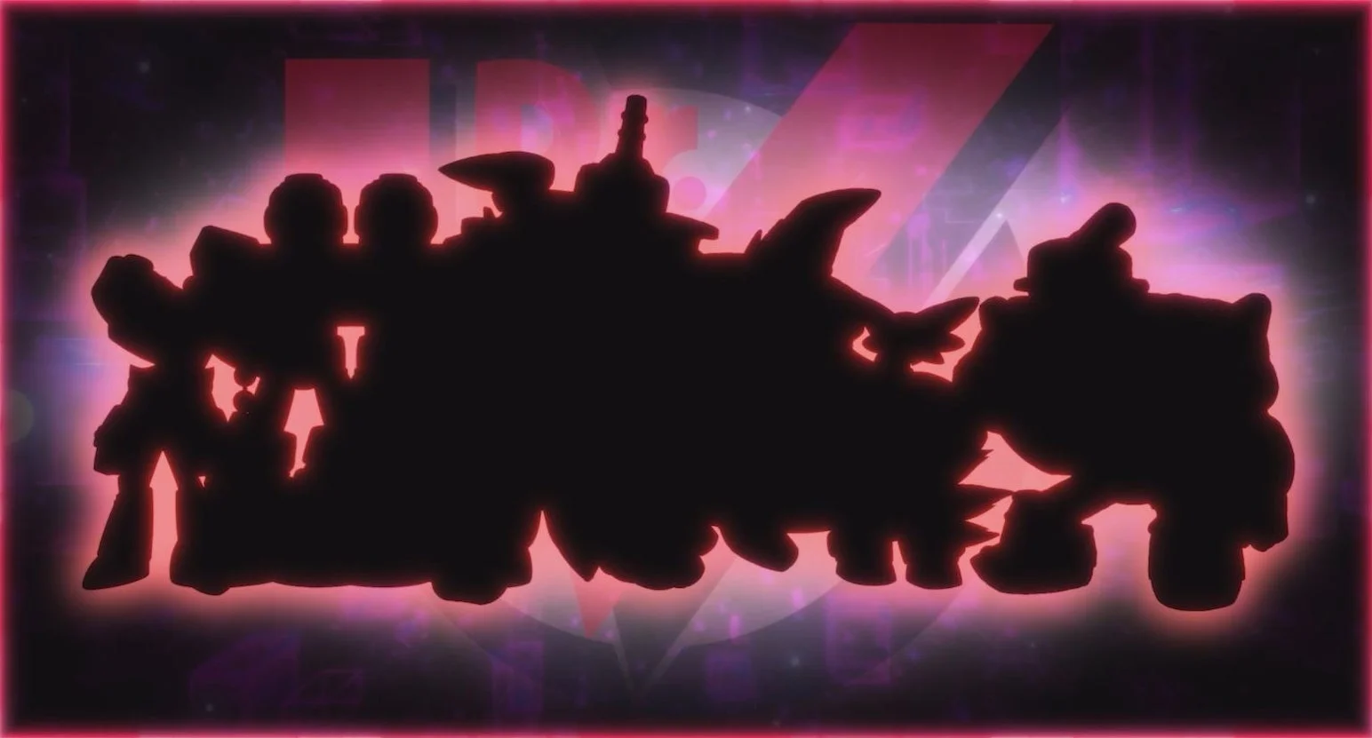 ロックマン: デュアル オーバーライドに登場する8大ボスのシルエット