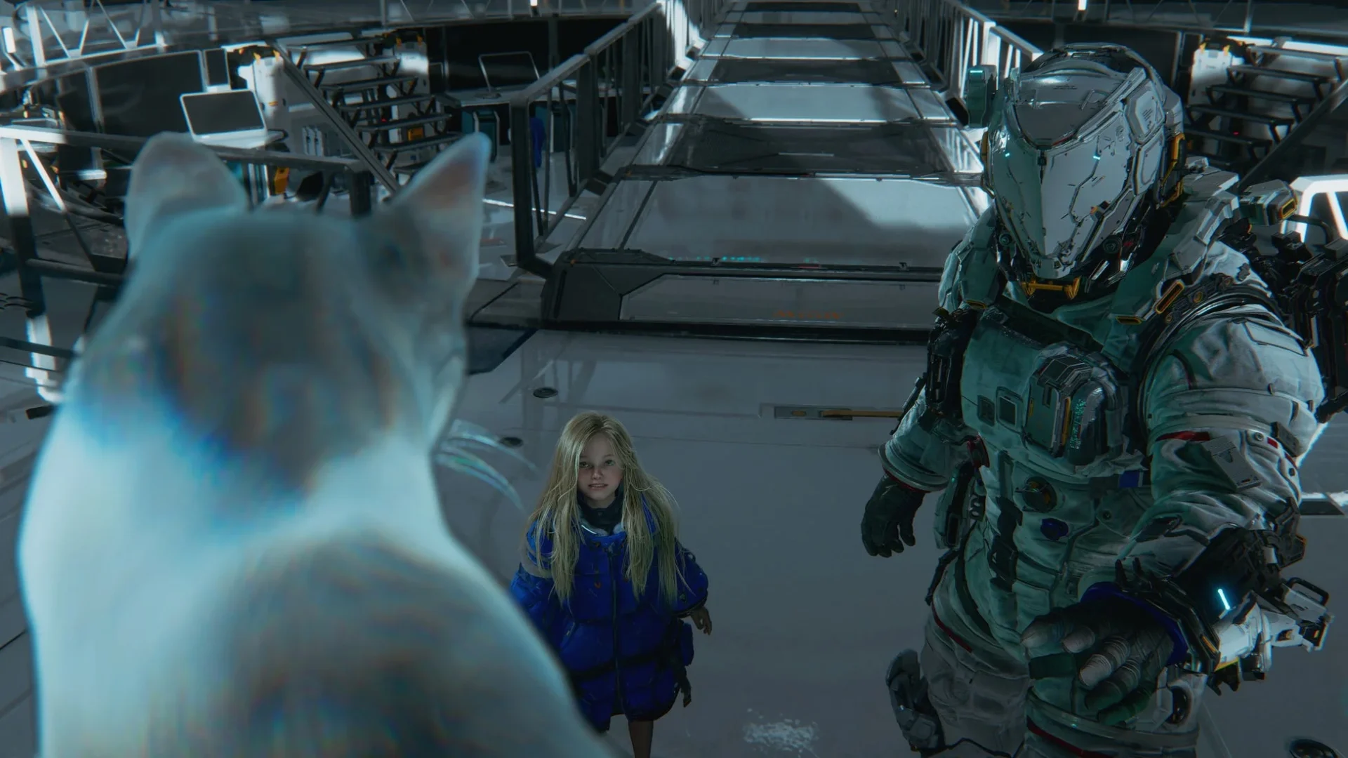 ディアナとヒュー、そして猫のような生物