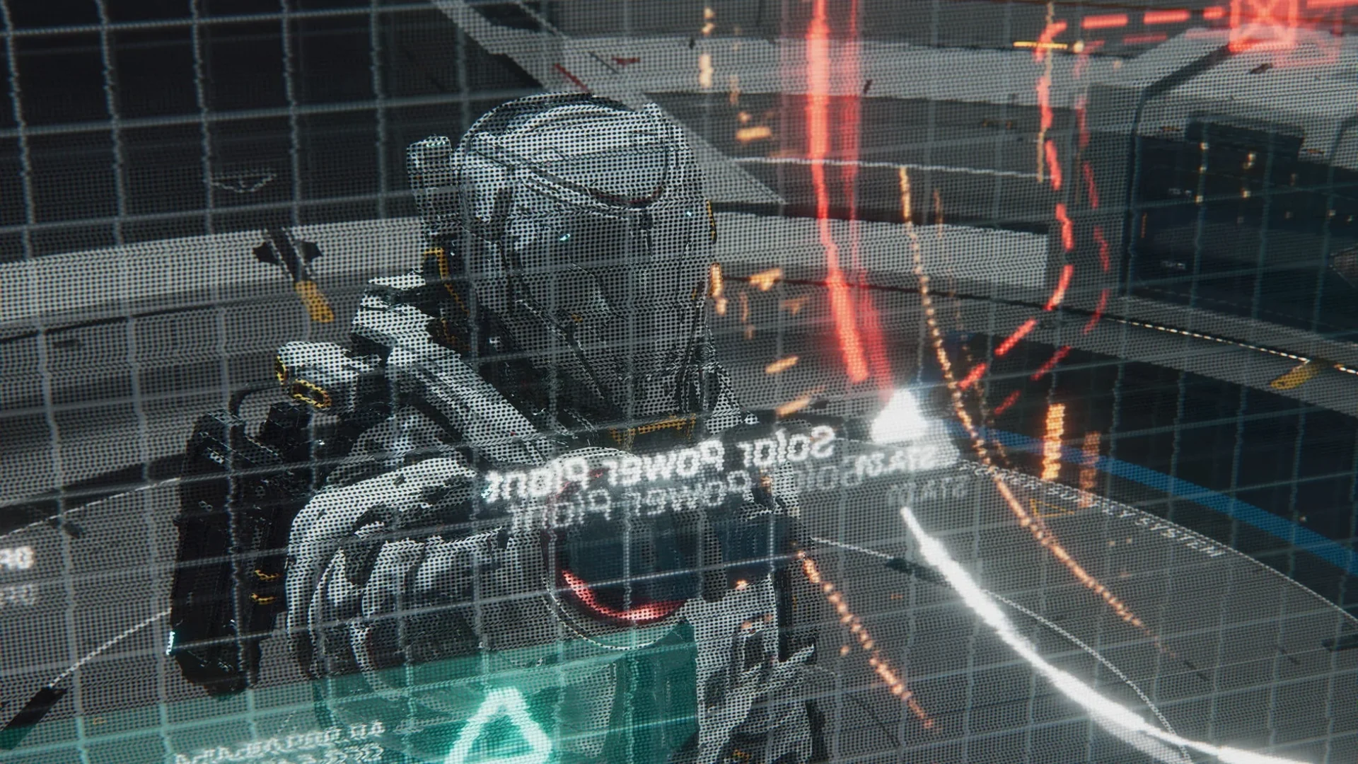 ヒューの視点から見たHUD画面