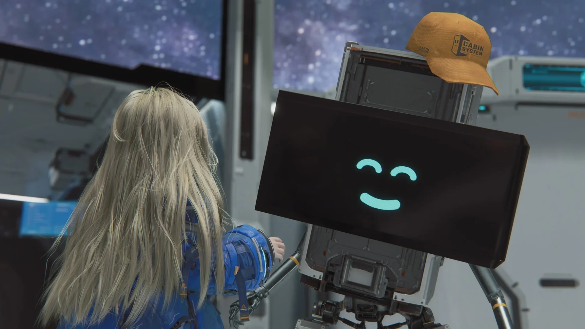 ディアナとキャビンが対面する様子