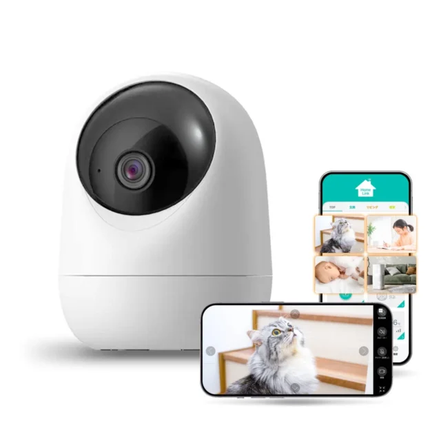 LinkJapan 見守りカメラ eCamera4 とアプリ画面