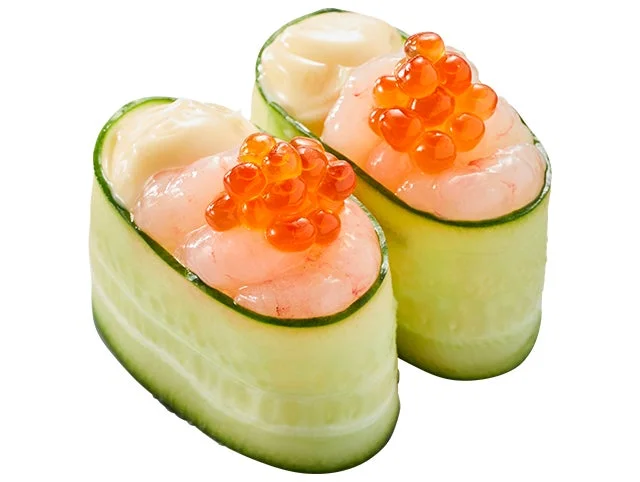 いくらと甘えびが乗った『いくら甘えびマヨ かっぱ軍艦』