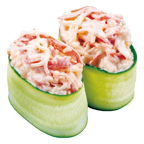 かにカマサラダが乗った『かにカマサラダ かっぱ軍艦』