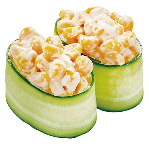 コーンが乗った『感動コーン かっぱ軍艦』