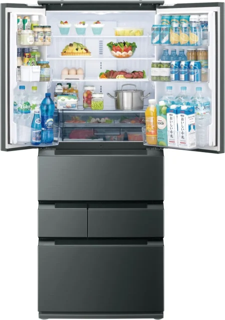 SHARPの6ドア冷凍冷蔵庫 SJ-MF55R-H