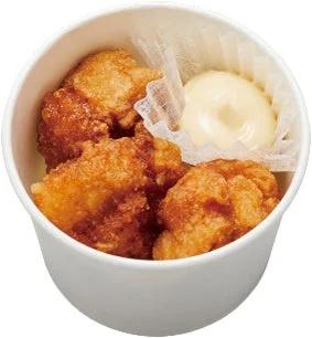 鶏の唐揚げ3個を2回に分けてお召し上がりいただけます