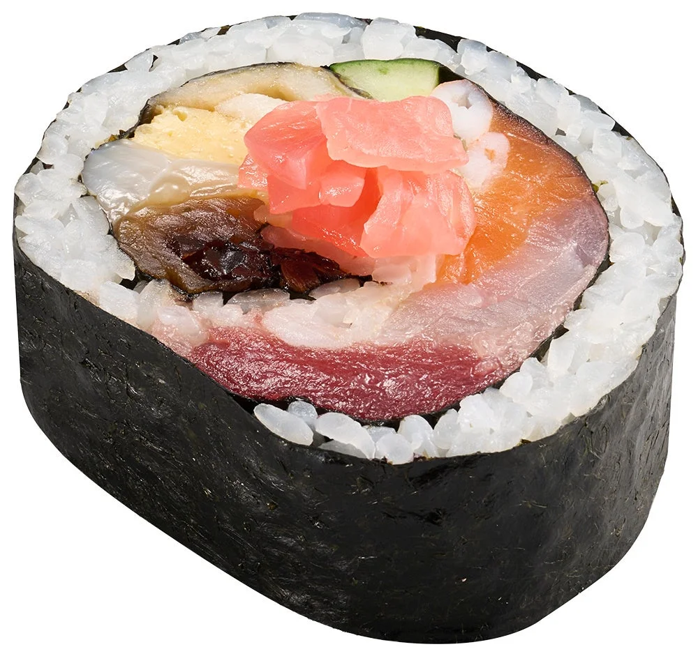 全12種の具材を使用したスシローの海鮮巻き重ね春バージョン