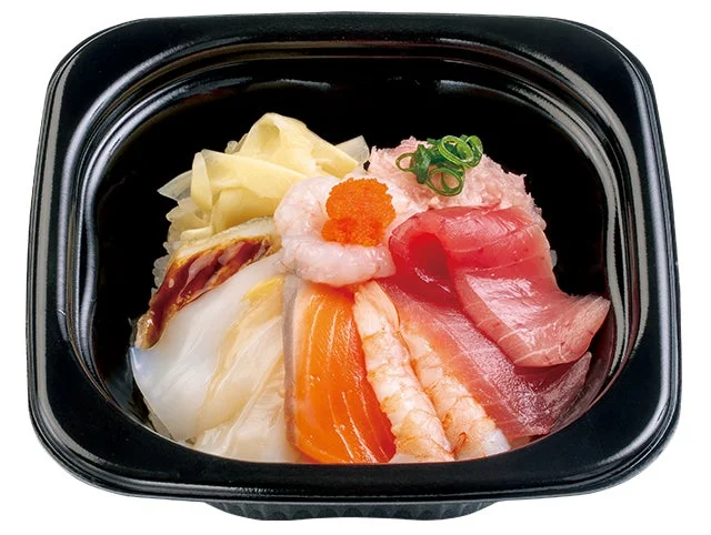 かっぱ寿司のお持ち帰り「お持ち帰り用 贅沢10種の海鮮丼」（1人前）
