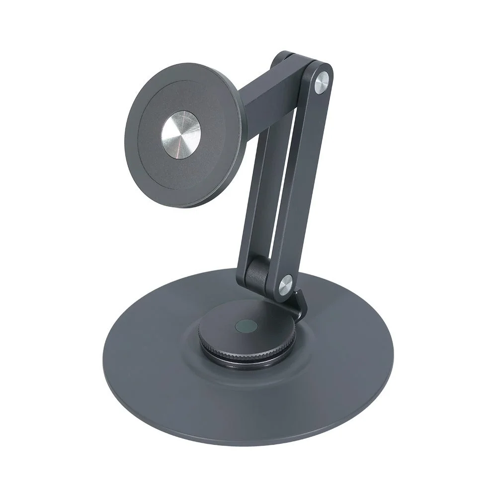 MagSafe対応360度回転アルミ製マグネットスタンド（ダークグレー）