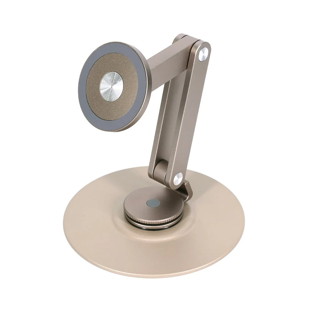 MagSafe対応360度回転アルミ製マグネットスタンド（マットシャンパンゴールド）