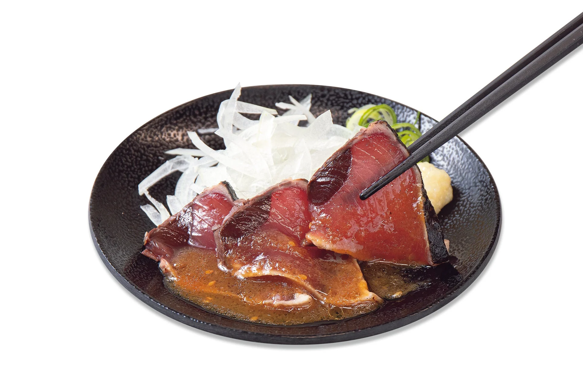 特製たたきダレで味わうじゅうじゅうカルビの鰹のたたき