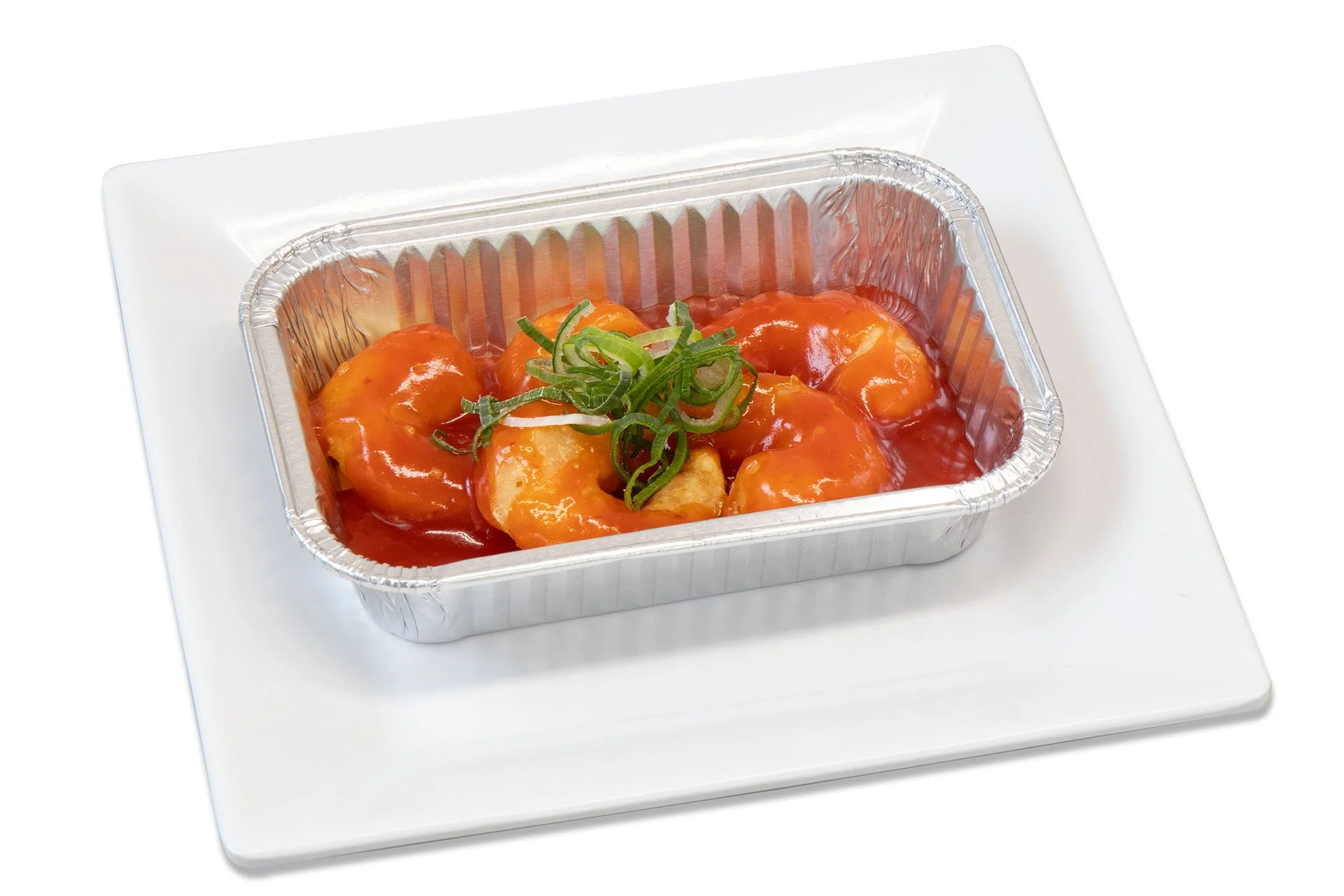 ぷりぷりエビとソースがごはんに合うじゅうじゅうカルビのエビチリ