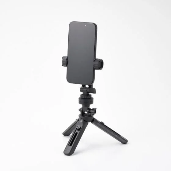 ホルダータイプマウントを小型三脚に装着