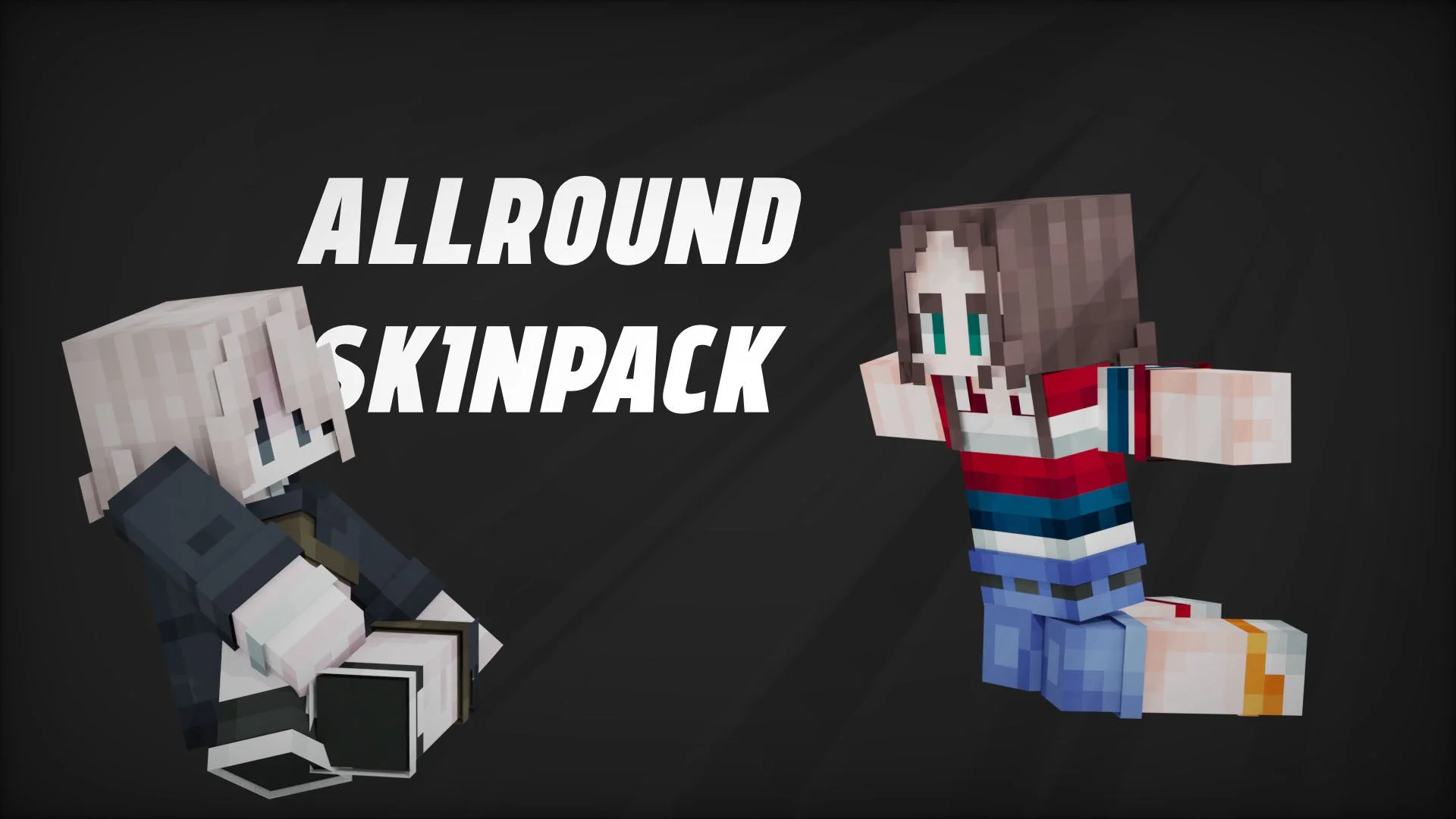 オールラウンドスキンパックのクールな男女スキン